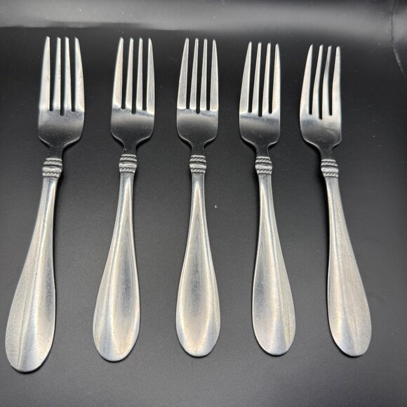 Oneida Avondale II 5 Piece Dinner Fork Silverware Set Replacements - Picture 1 of 4